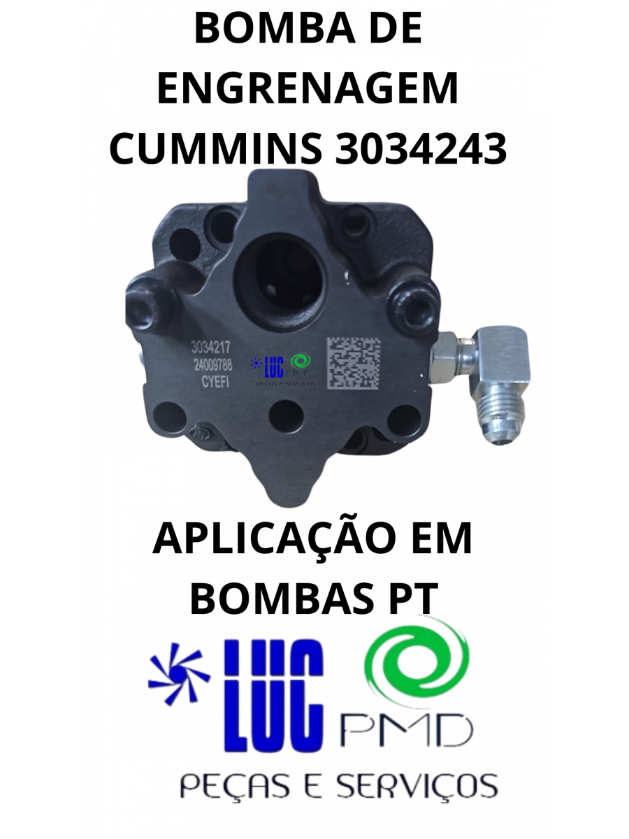 BOMBA DE ENGRENAGEM CUMMINS 3034243 BOMBA DE ENGRENAGEM CUMMINS 3034243