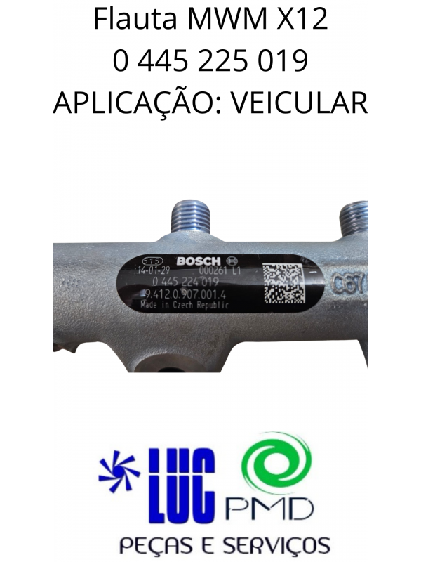 Flauta MWM X12  0 445 225 019