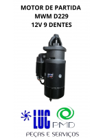 MOTOR DE PARTIDA  MWM D229 12V 9 DENTES