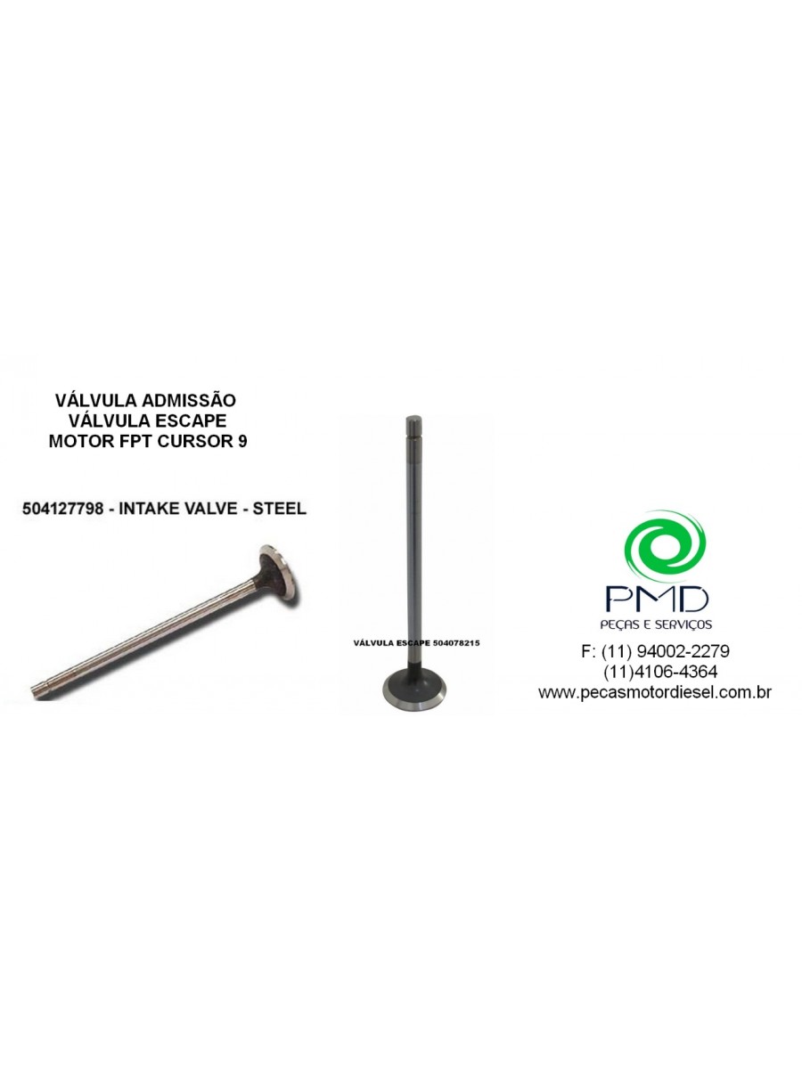 Válvula Admissão Motor Trator New Holland 504127798